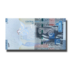 Kuwait 1 Dinar Banknote Uncirculated